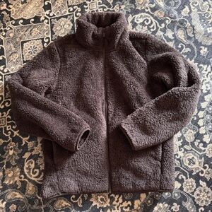 Uniqlo Fleece Jacket Dark Brown XS